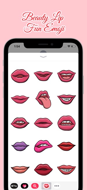 Beauty Lip Fun Emoji(圖2)-速報App