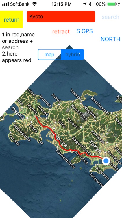 turn around north magnet map