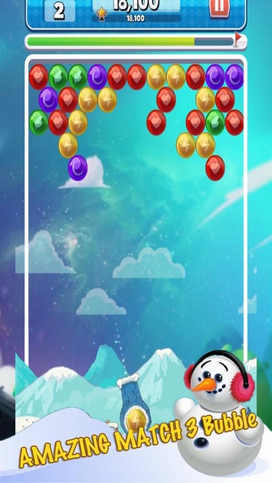 Snowman Bubble Play screenshot 3