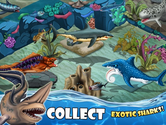 Shark World: Sharks & Jurassic sea animal fighting games screenshot