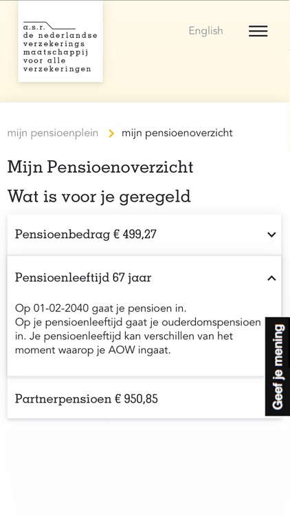 Mijn Pensioenplein van a.s.r.