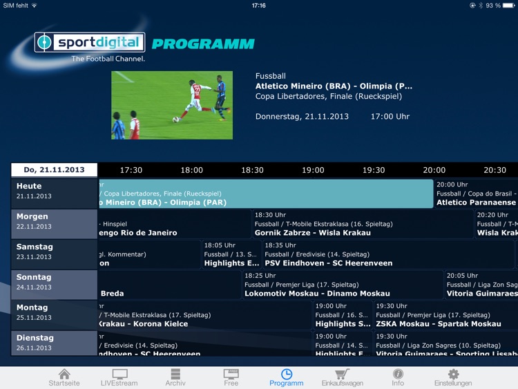 sportdigital – LIVE Fußball screenshot-3