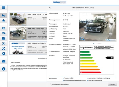 Mulfinger Automobile für iPad screenshot 4