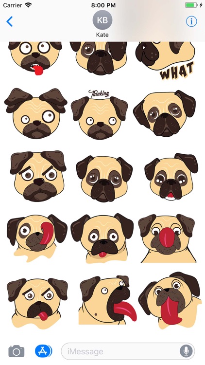 Biggie Pug Emoji screenshot-3