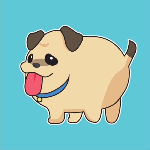 Fatty Pug Animated Stickers icon