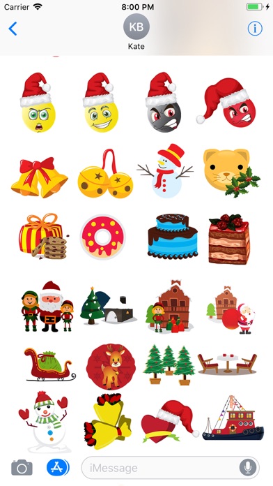 Christmas Holiday 3D Emoji screenshot 4