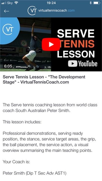 Virtual Tennis Coach