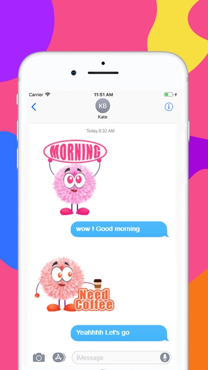 Cute Fluffy Emoji Sticker