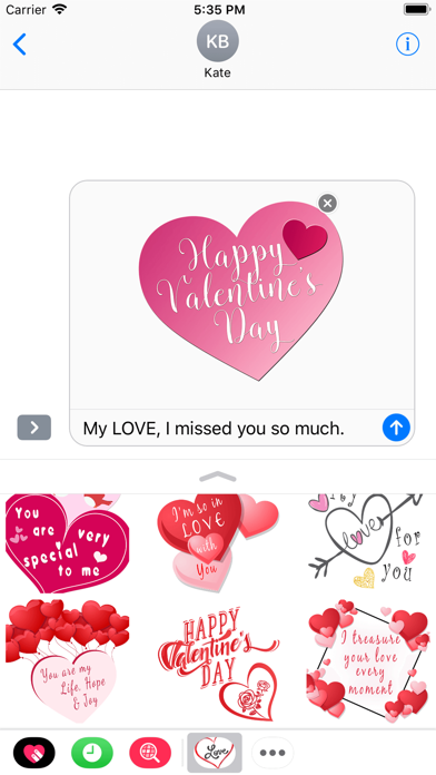 Romantic Valentine's Stickers screenshot 3