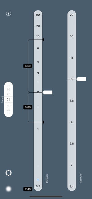 TrueDoF-Intro DoF Calculator