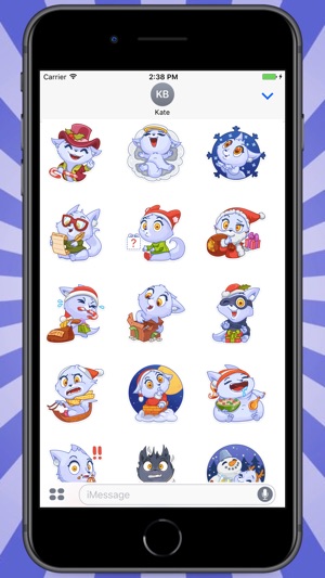 Snowy White Cat Stickers(圖2)-速報App