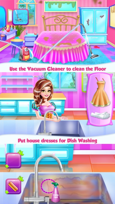 Princess House Hold Chores screenshot 2