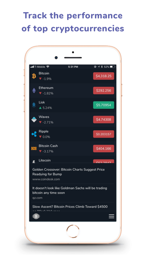 CryptoCoins Price Tracker