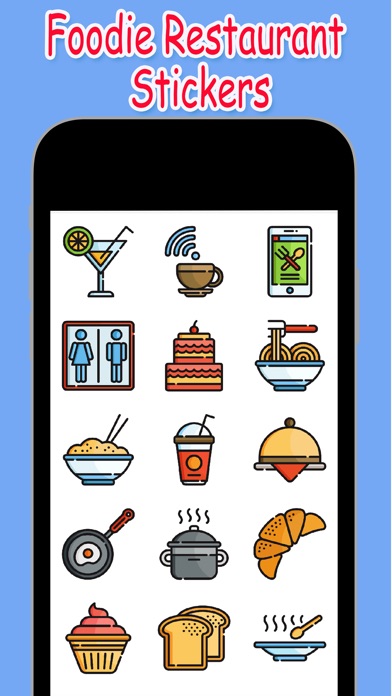 Foodie Restaurant Stickers screenshot 3