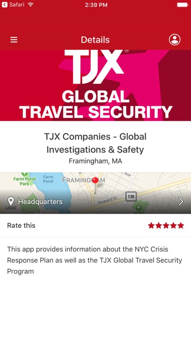 TJX Global Travel Security screenshot 2