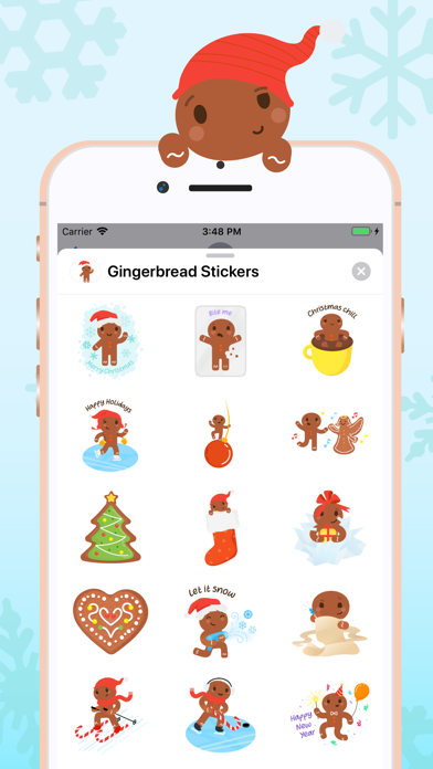 Christmas Gingerbread Stickers screenshot 2