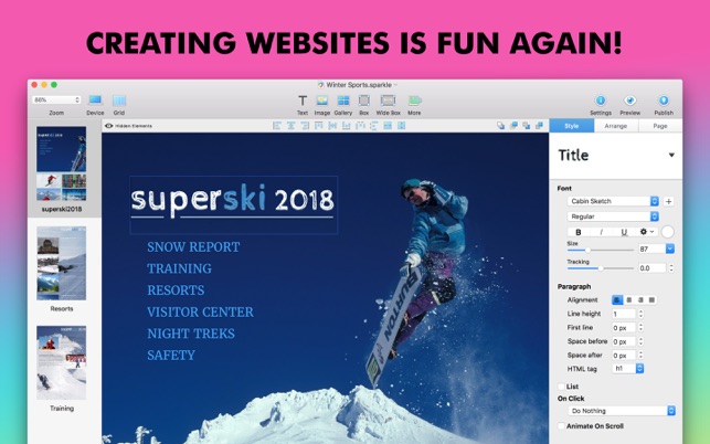 Visual Thinkers Can Create Modern, GDPR-Compliant Websites Using Sparkle Image
