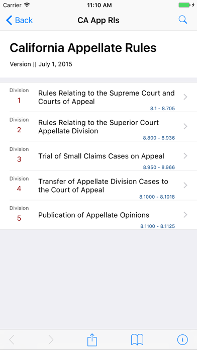 How to cancel & delete California Appellate Rules from iphone & ipad 1