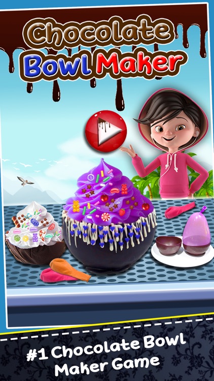 Balloon Chocolate Bowl Maker Game! Dessert Chef