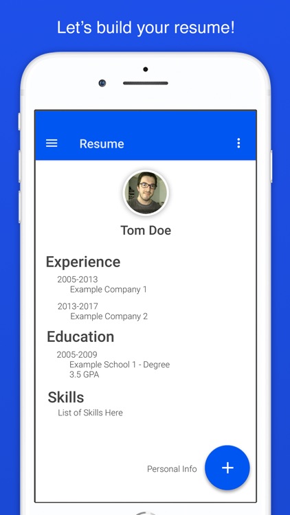 Resume Builder for Indeed