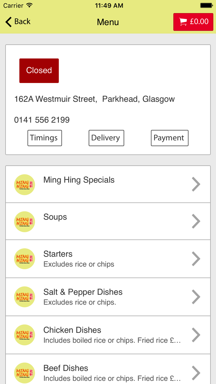 Ming Hing Glasgow