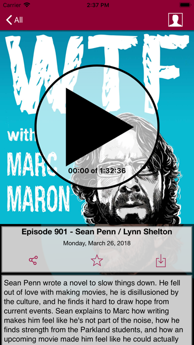 How to cancel & delete WTF with Marc Maron from iphone & ipad 3