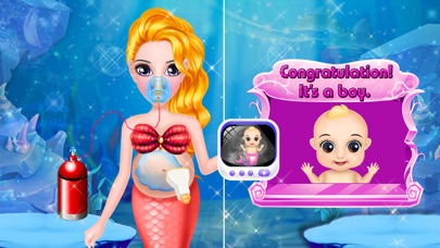 Mermaid Newborn Baby Fun Game screenshot 3