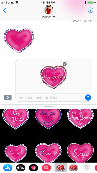 Anti Heart Animated Stickers screenshot 4
