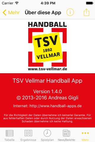 TSV 1892 Vellmar Handball screenshot 4
