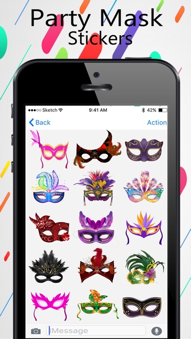 Carnival  Mask Stickers screenshot 2
