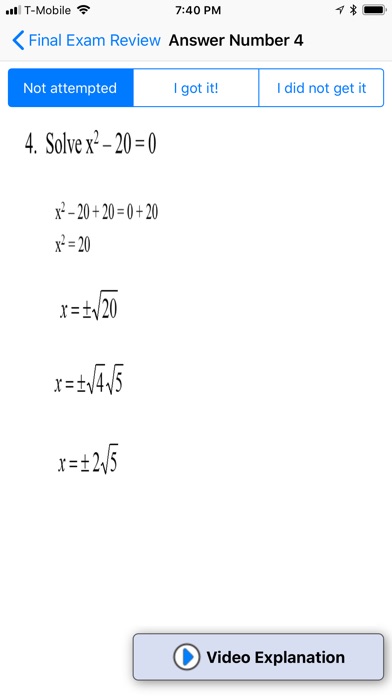 Intermediate Algebra Final screenshot 4
