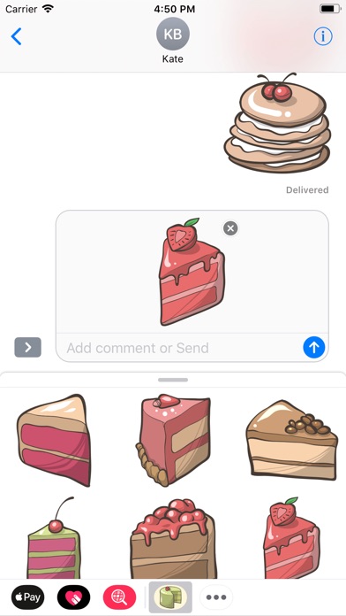 Cartoon Handmade Cake Sticker screenshot 2