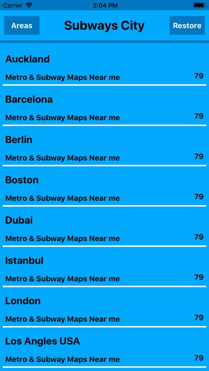 Subways Maps Globally MGR