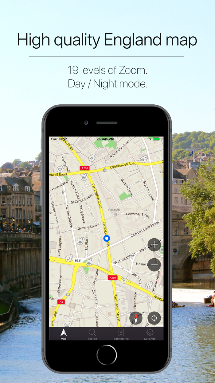 England, UK Offline Navigation