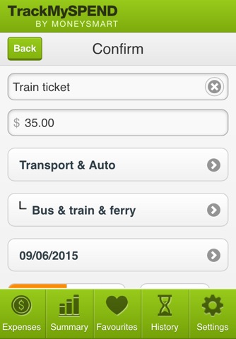 TrackMySPEND screenshot 2