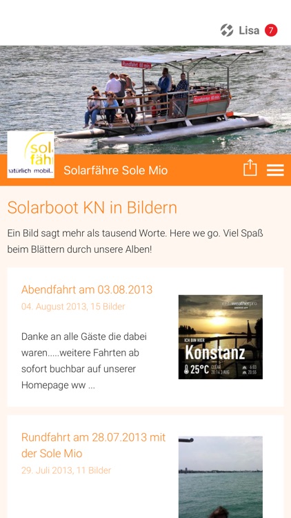 Solarfähre Sole Mio