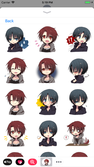 Anime Boys Stickers screenshot 4