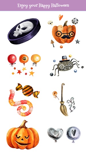 Nice Watercolor Halloween Pack(圖4)-速報App