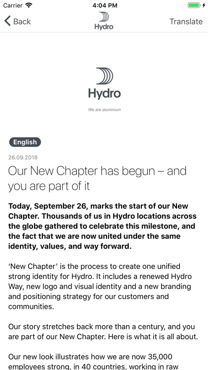 Hydro Newsapp