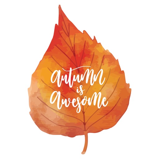 Watercolor Autumn Season Stickers for iMessage icon