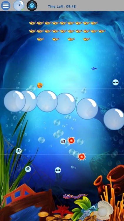 Sea Bubble Ricochet Ball Game