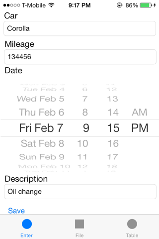 Log App screenshot 3