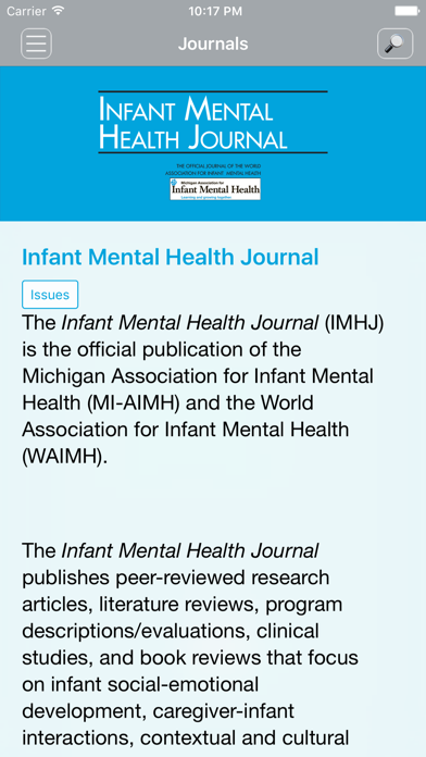 Infant Mental Health Journal screenshot 2