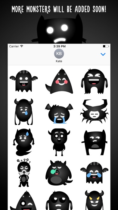 Cute Monsters - Funny and Creepy Stickers screenshot 2