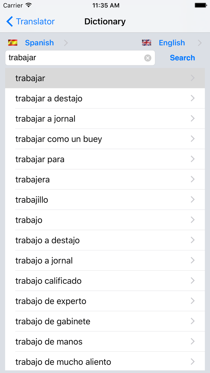 Offline Translator En-Es