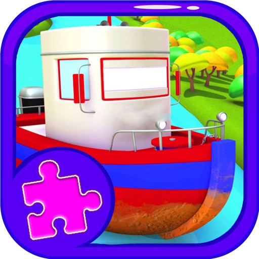 Boat Cartoon Learning For Jigsaw Puzzles icon