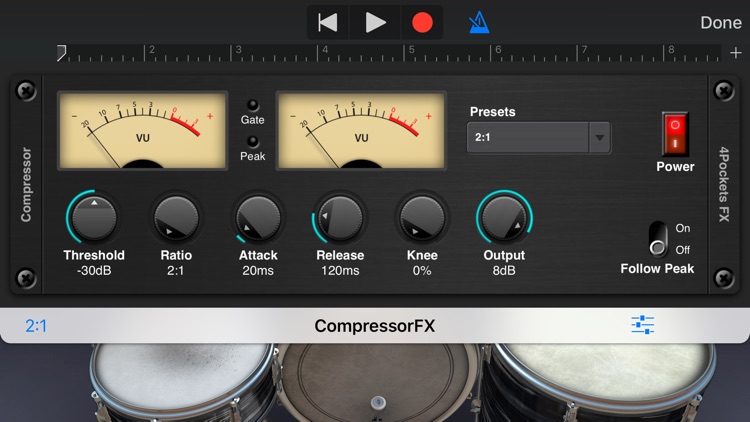 Audio Compressor AUv3 Plugin