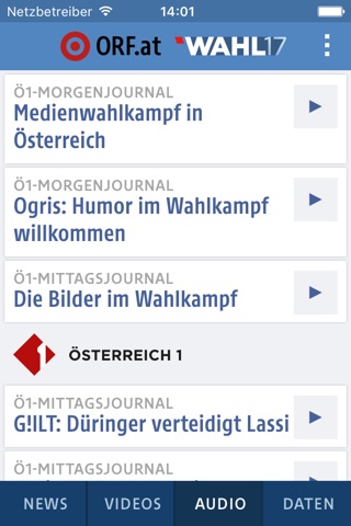 ORF.at Wahl screenshot 3