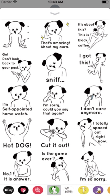Narcissistic dog stickers screenshot-3