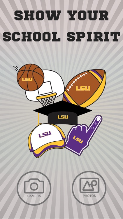 LSU Tigers PLUS Selfie Stickers